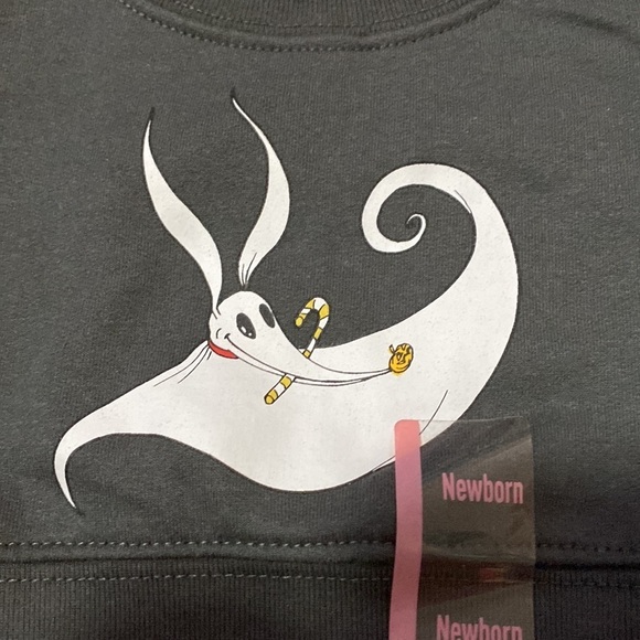 ✨NEW✨ 0-3m Nightmare Before Christmas Zero Disney Baby Crewneck Sweatshirt - Picture 3 of 3